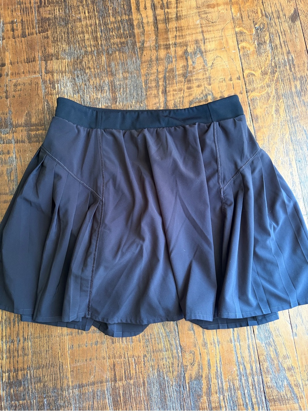 SPANX Black Pleated Athletic Skort